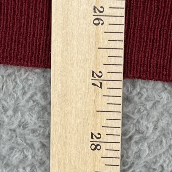 Orvis 1/4 Zip Sweater Mens Medium 100% Wool Red Pullover - Picture 6 of 7